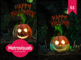 3D Art 017 Halloween Pumpkin (Covid version)